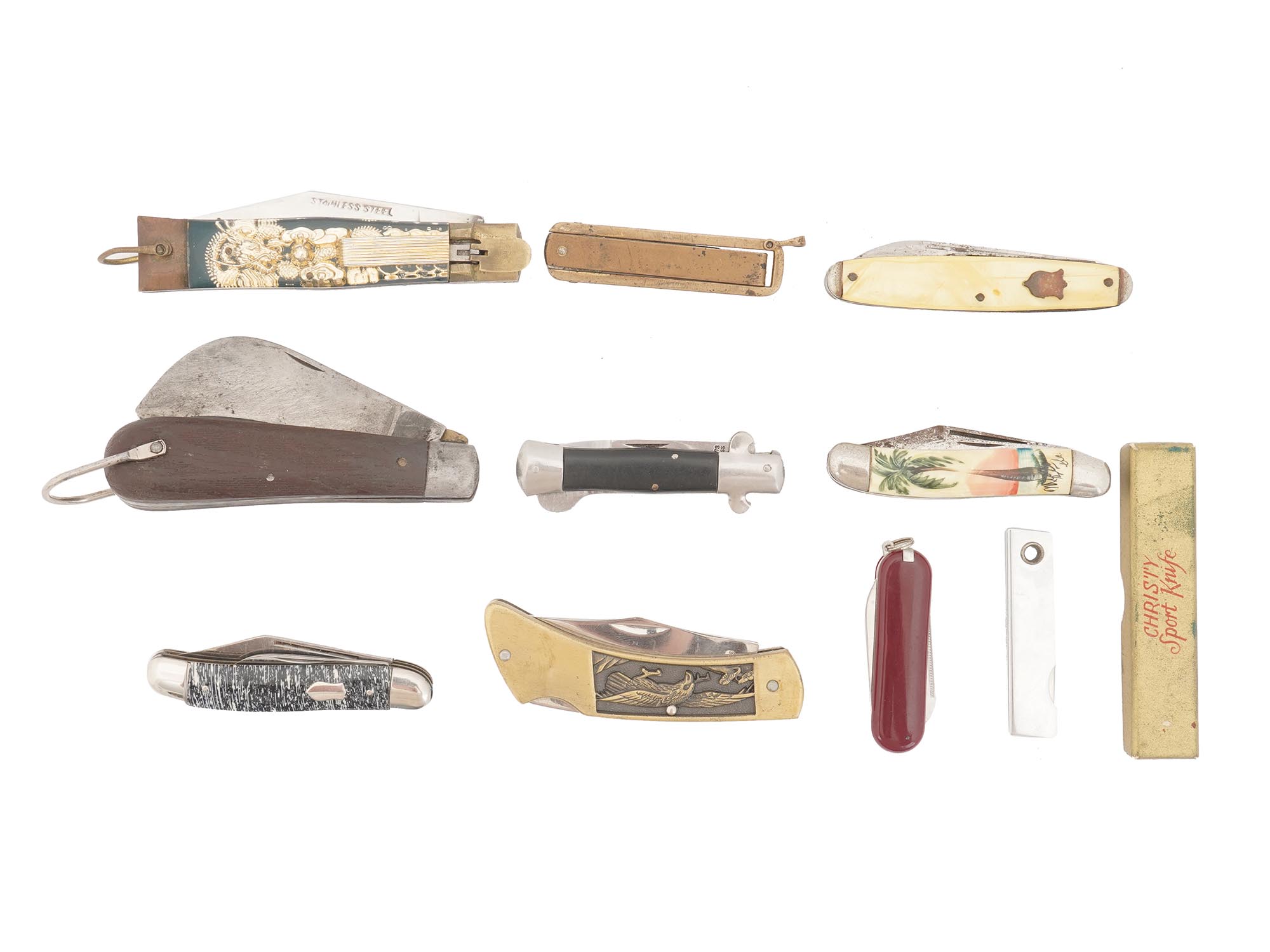 LARGE COLLECTION OF VINTAGE POCKET KNIVES PIC-0